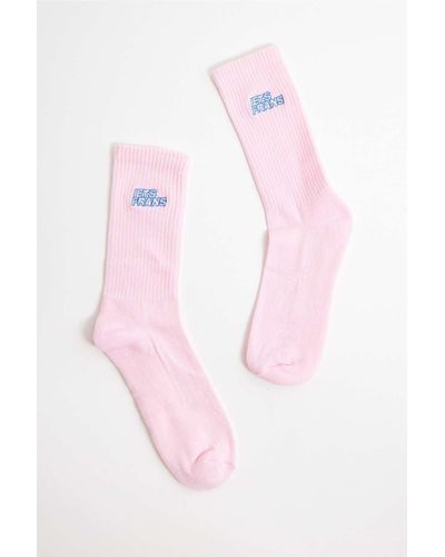 iets frans... Pink Logo Socks