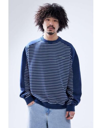 iets frans... Navy Stripe Panel Sweatshirt - Blue