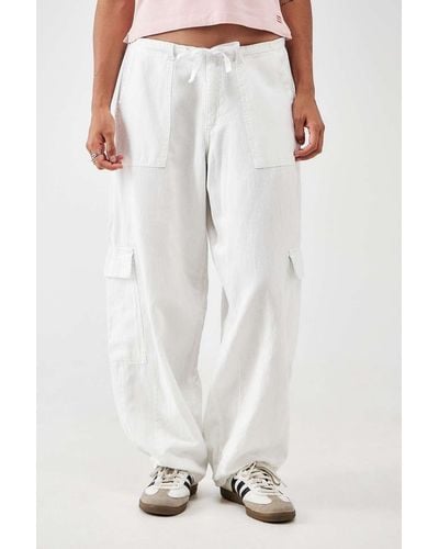 BDG White Cody Cocoon Trousers