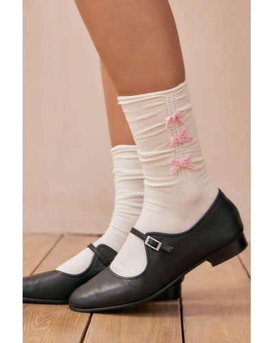 Out From Under Bow Socks - Black