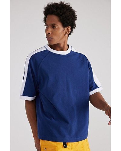 Without Walls Seamed Short Sleeve Tee - Blue