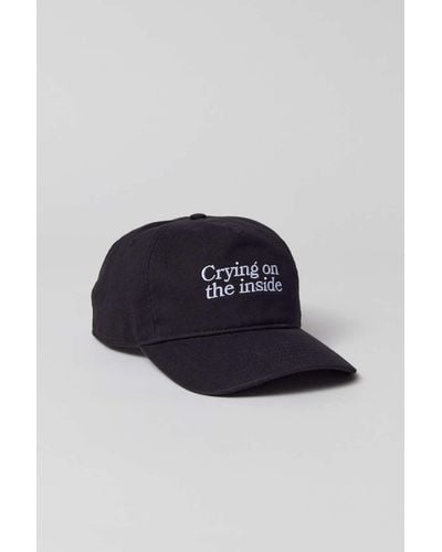 Urban Outfitters Crying On The Inside Snapback Hat - Blue