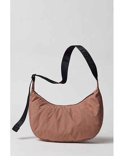 BAGGU Medium Nylon Crescent Bag - Brown