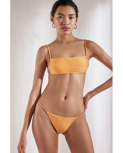 TWIIN Backless Bandeau Bikini Top - Orange
