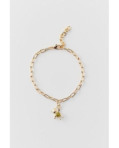 Urban Outfitters Delicate Charm Bracelet - White