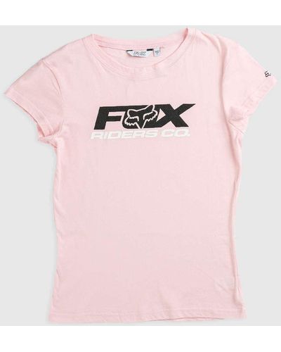 Urban Outfitters Deadstock Fox Racing Baby Tee 031 In Rose,at - Pink