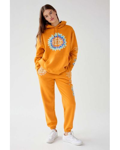 Urban Outfitters Outkast Flame Jogger Sweatpant - Orange