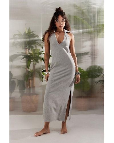 Out From Under Laguna Midi Dress Cover-Up - Gray