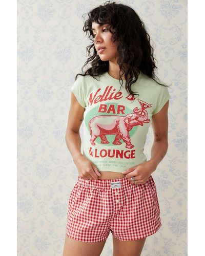 Urban Outfitters Uo Nellie Elephant Baby T-shirt - Red