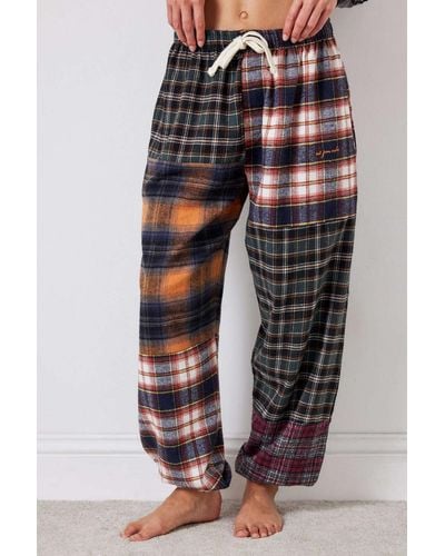 Out From Under Check Lounge Jogger Pant In Assorted At Urban Outfitters - Multicolour