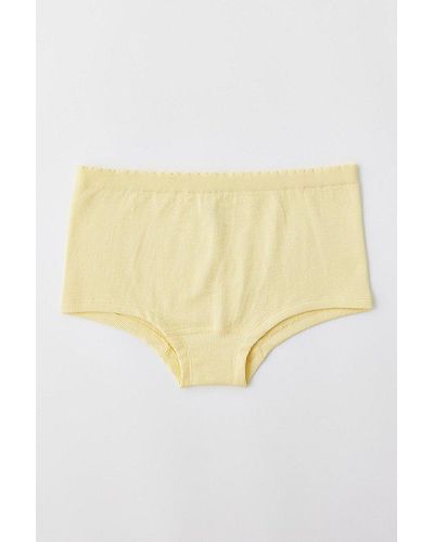 Out From Under Seamless Boyshort Undie - Yellow