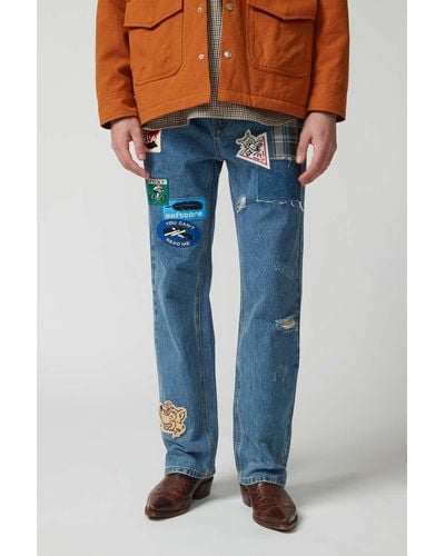 Guess X Market Patch Jean In Tinted Denim,at Urban Outfitters - Blue