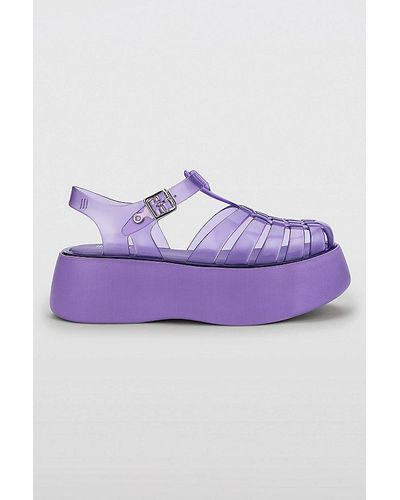 Melissa Possession Plato Jelly Platform Sandal - Purple