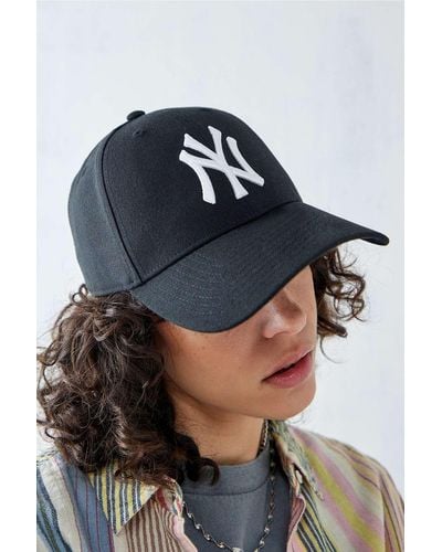 Urban Outfitters '47 Brand Ny Yankees Black Baseball Cap - Blue