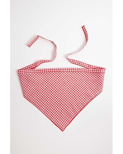 Urban Outfitters Uo Gingham Headscarf - Pink