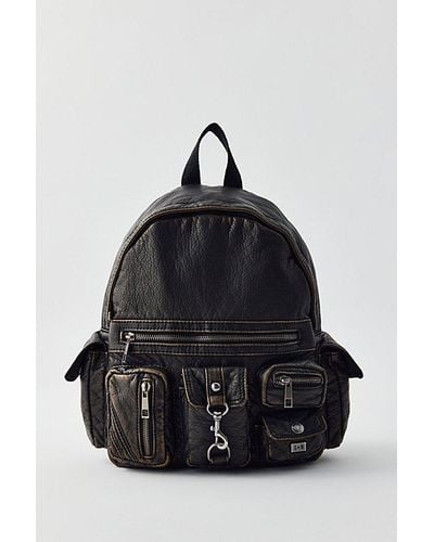 Silence + Noise Faux Leather Mini Backpack - Black