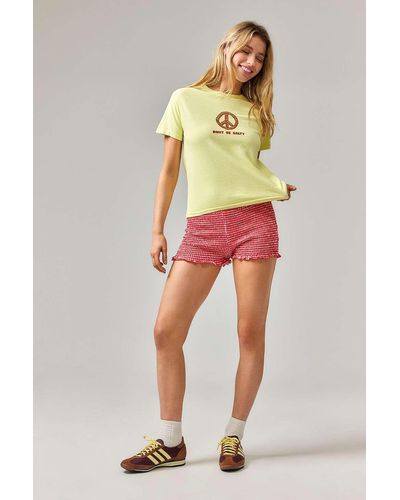 Urban Outfitters Uo Don't Be Salty Pretzel T-shirt - Yellow