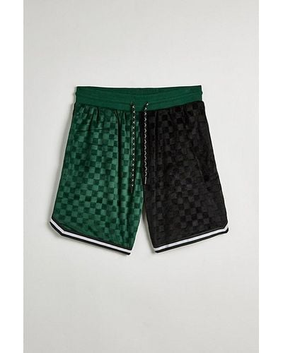 Teddy Fresh Checked Out Velour Short - Green