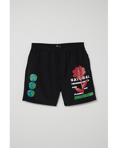 Afends Technology Recycled Swim Short - Black