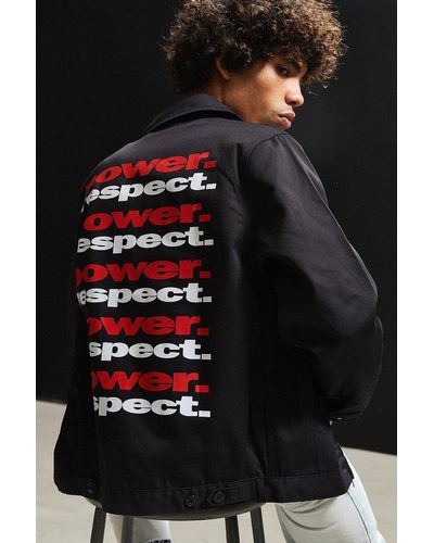 Urban Outfitters Juice X 2pac Power Respect Deck Jacket - Black