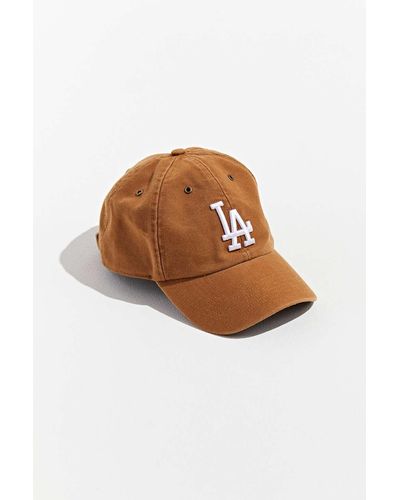 '47 X Carhartt Los Angeles Dodgers Dad Baseball Hat - Brown