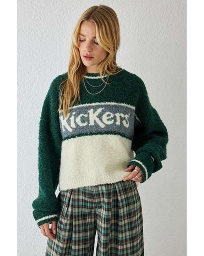 Kickers Boucle Knit Jumper - Green