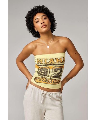 Urban Outfitters Uo Miami 92 Bandeau - Yellow