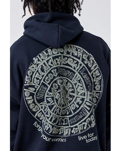 Urban Outfitters Uo Live For Today Hoodie Sweatshirt - Blue