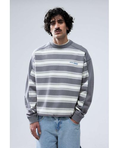 iets frans... Ecru & Grey Striped Sweatshirt
