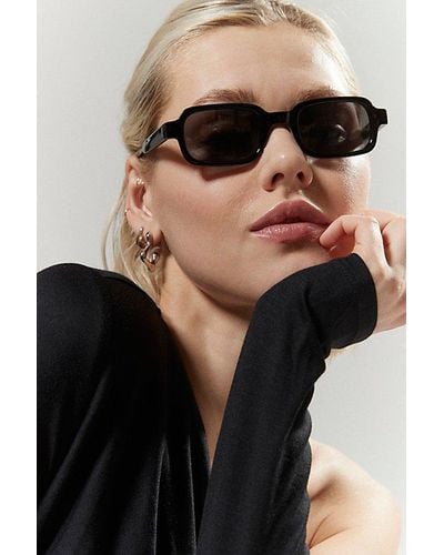 Urban Outfitters Betsy Rectangle Sunglasses - Black