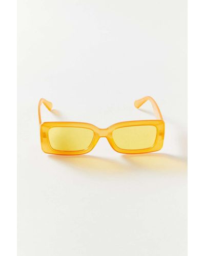 Urban Outfitters Fairfax Chunky Rectangle Sunglasses - Multicolor