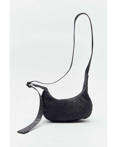 BAGGU Mini Nylon Crescent Bag - Black