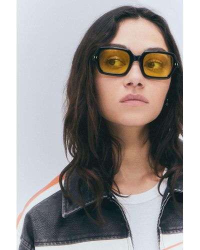 Urban Outfitters Uo Izzy Vintage Square Sunglasses - Black