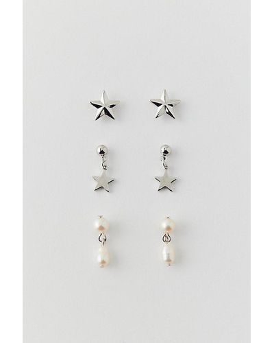 Urban Outfitters Star & Post Earring Set - Blue