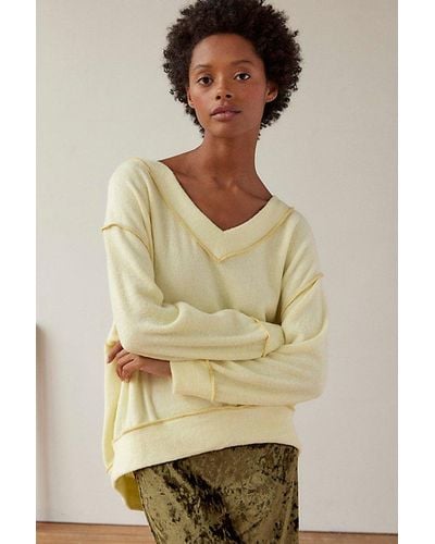 Out From Under Cody V-Neck Sweatshirt - Natural