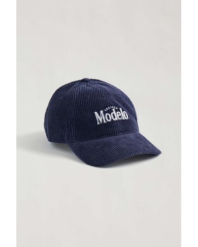 Urban Outfitters Modelo Corduroy Hat - Blue