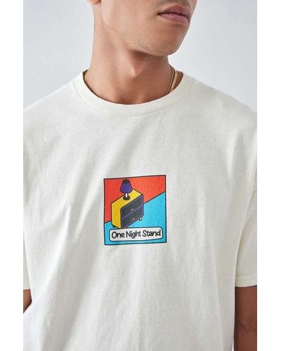 Urban Outfitters Uo - t-shirt "one night stand" in - Weiß
