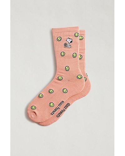 Urban Outfitters Snoopy Tennis Crew Sock - Pink