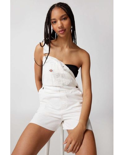 Dickies Canvas Shortall Overall - White