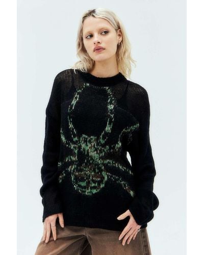 Urban Outfitters The Ragged Priest Weaver Knitted Jumper - Black