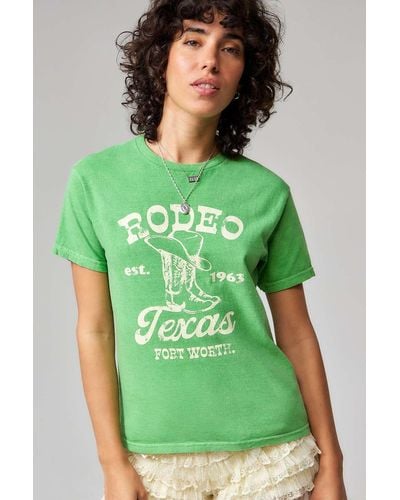 Urban Outfitters Uo Rodeo Texas T-shirt - Green