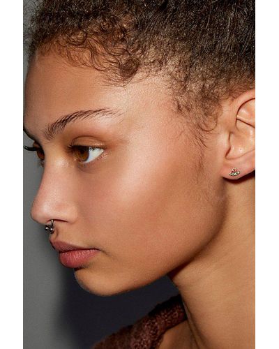 Urban Outfitters Delicate Rhinestone Earring - Black