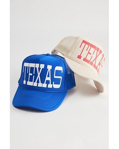 Urban Outfitters Texas Trucker Hat - Blue
