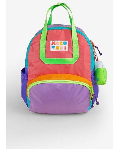 Mokuyobi Color Block Atlas Backpack - Pink
