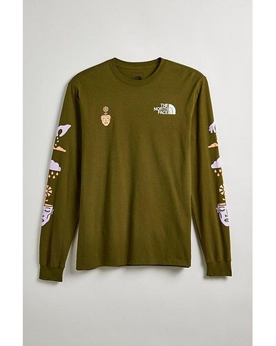 The North Face Exploration For All Long Sleeve Graphic Tee - Green