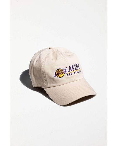 Mitchell & Ness Uo Exclusive Los Angeles Lakers Washed Baseball Hat - Natural