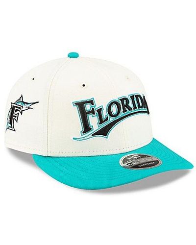 KTZ Felt X Florida Marlins Butterfly Fitted Hat - Blue