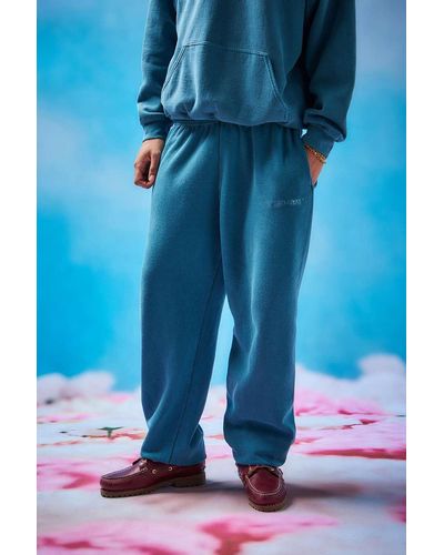 iets frans... Overdyed Teal Joggers - Blue