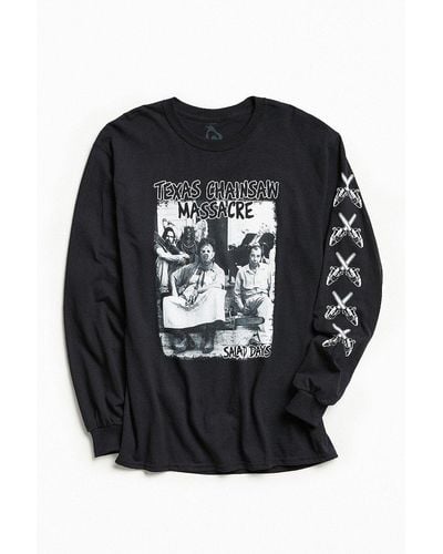 Urban Outfitters Texas Chainsaw Massacre Long Sleeve Tee - Black