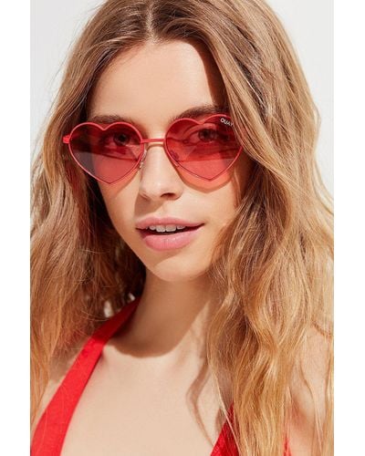 Quay Quay Heartbreaker Sunglasses - Red